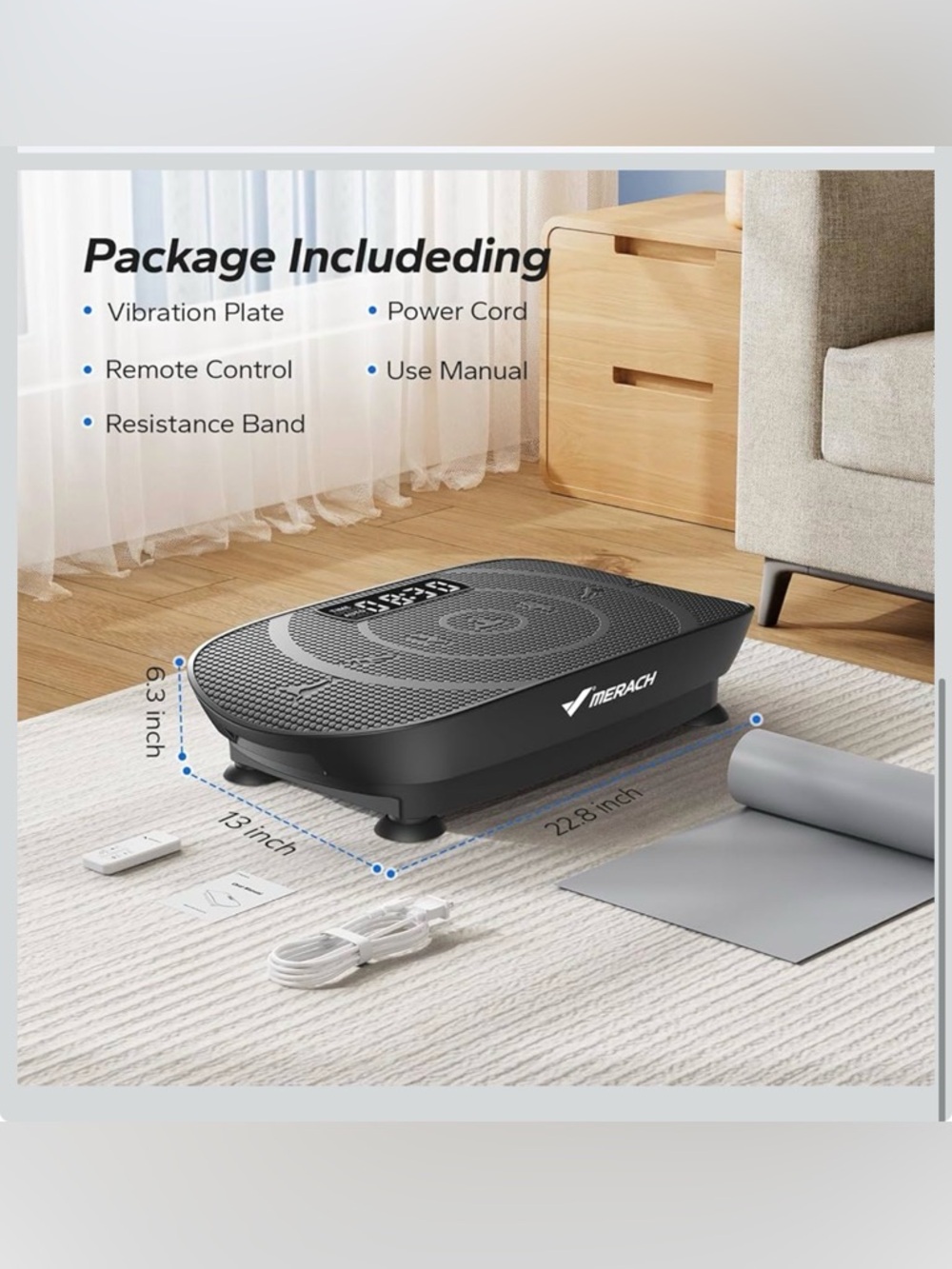 (NEW) Curved Vibration Plate / Fitness Machine w/ remote and Bluetooth